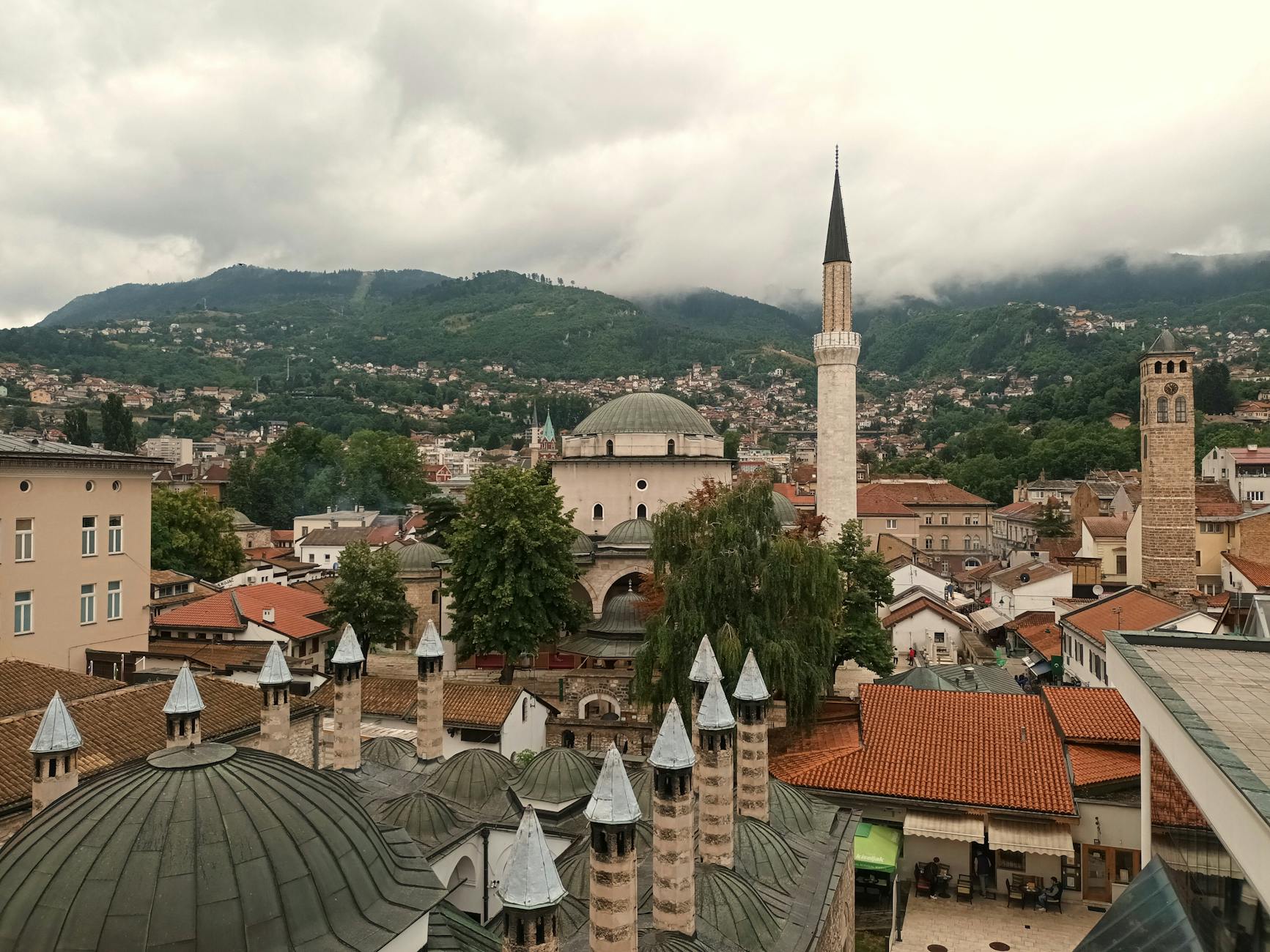 scenic view of sarajevo s historical architecture